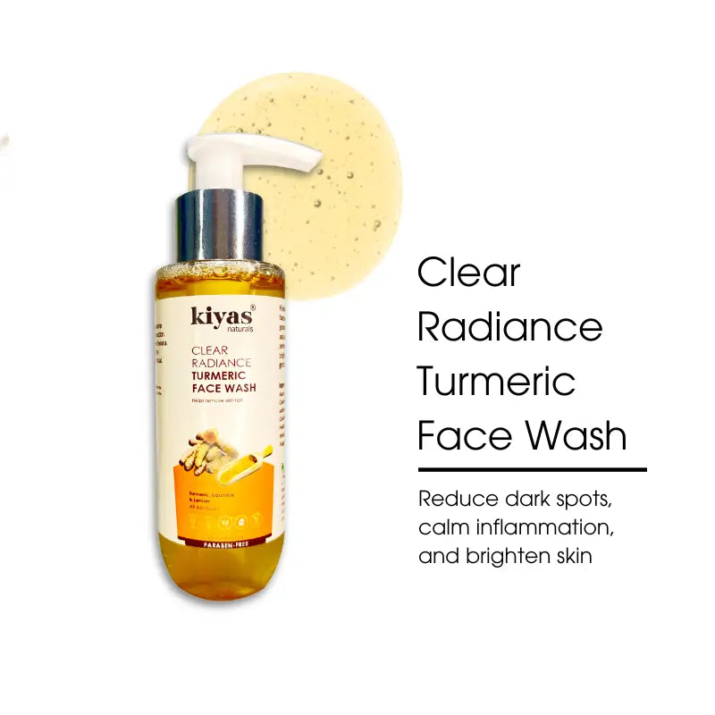 Kiyas Turmeric Face Wash with Liquorice & Lemon Peel, Brightening Daily Cleanser for All Skin Types, 100ml 1.webp 3.webp 2.webp 4.webp 5.webp Kiyas Turmeric Face Wash with Liquorice & Lemon Peel, Brightening Daily Cleanser for All Skin Types, 100ml