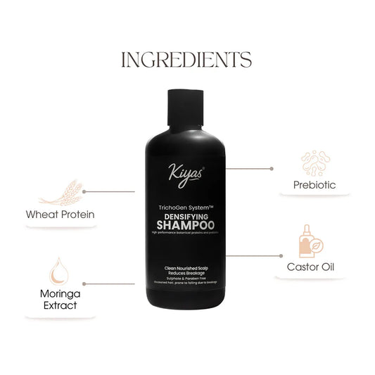 Kiyas Hair Revival System Strengthen Moringa Shampoo & Conditioner Duo with Prebiotics Strengthens Hair & Controls Frizz