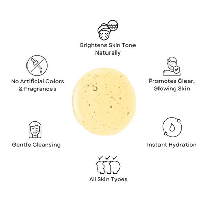 Kiyas Turmeric Face Wash with Liquorice & Lemon Peel, Brightening Daily Cleanser for All Skin Types, 100ml 1.webp 3.webp 2.webp 4.webp 5.webp Kiyas Turmeric Face Wash with Liquorice & Lemon Peel, Brightening Daily Cleanser for All Skin Types, 100ml