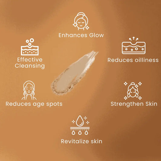 Kiyas Rose Face Wash Powder with 70% Real Petals, Natural Anti-Aging Cleanser for All Skin Types, 20g
