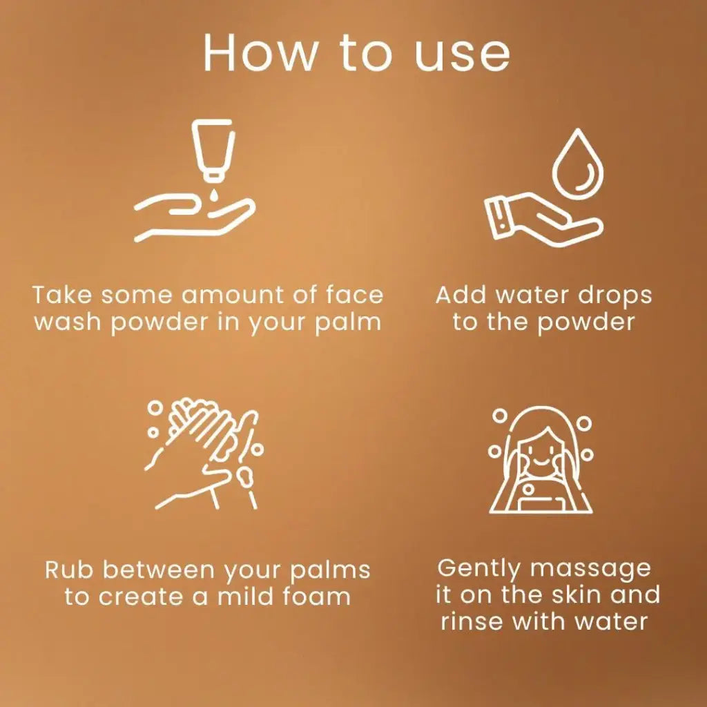 Kiyas Rose Face Wash Powder with 70% Real Petals, Natural Anti-Aging Cleanser for All Skin Types, 20g
