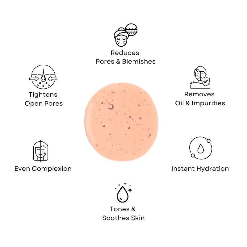 Kiyas Pore-Reducing Rose Toner with Niacinamide, Alcohol-Free Minimizing Formula for All Skin Types 100ml