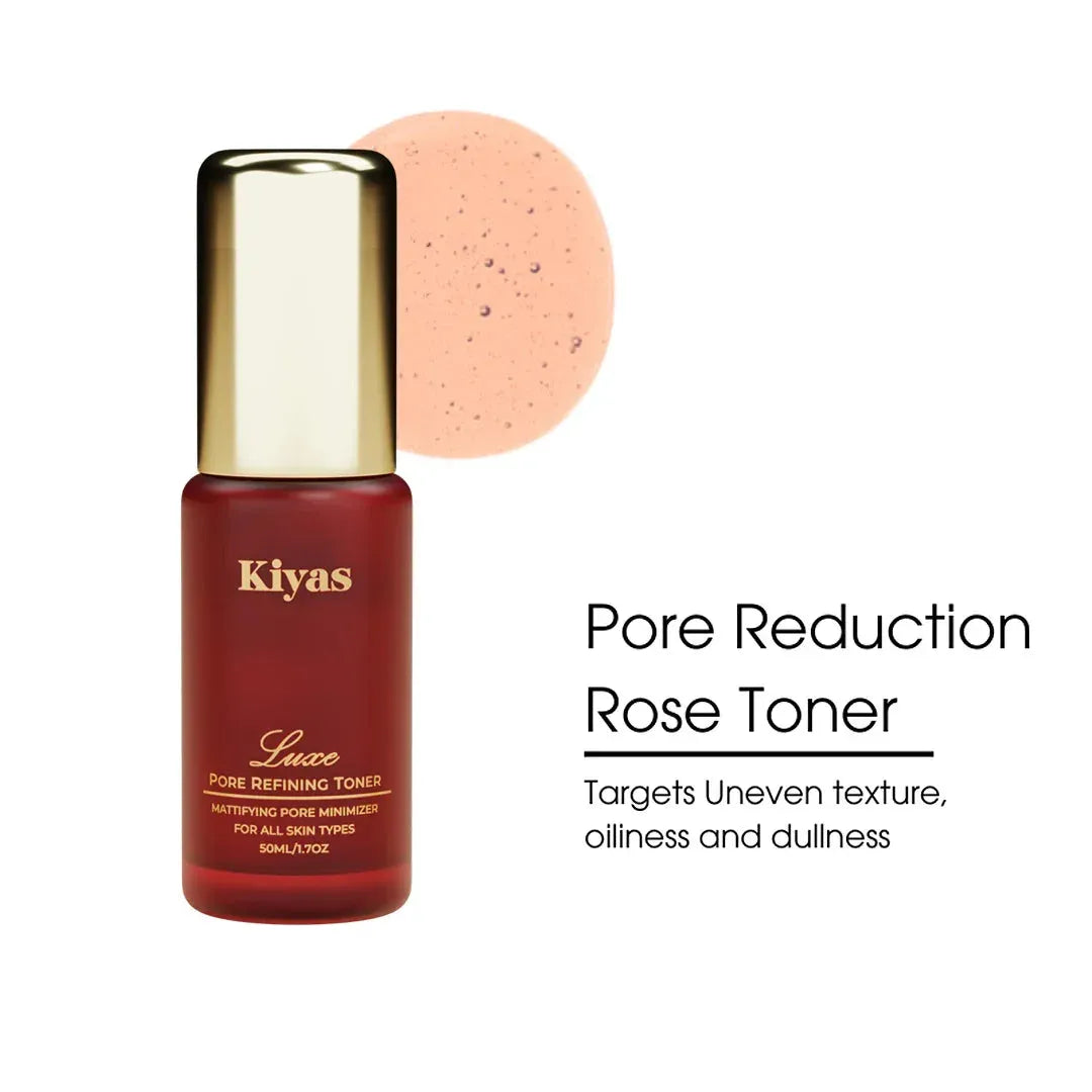 Kiyas Everyday Essentials Ritual - 3-Step Daily Skincare System with Rose, Niacinamide & Prebiotics