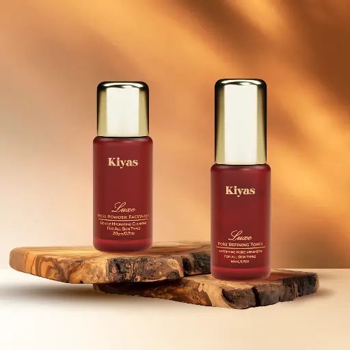 [RB06] Kiyas Cleanse & Tone Duo Essential Skincare Starter Set with Rose Face Wash Powder & Pore-Reducing Toner Perfect Daily Ritual